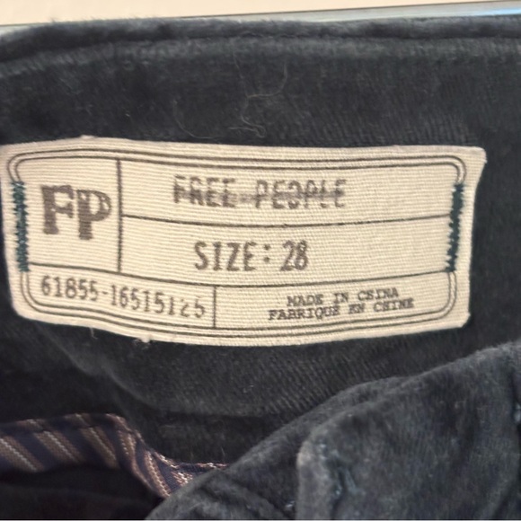 Free People Walk With You Velvet Flare Pants in Emerald Green Size 28 - Picture 11 of 12